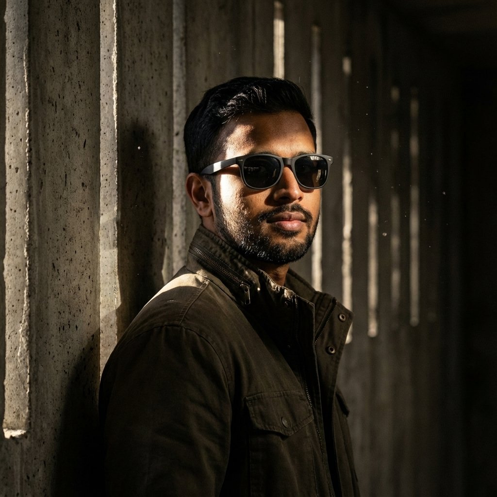 Portraits — Studio Portrait With High-Contrast Split L #819