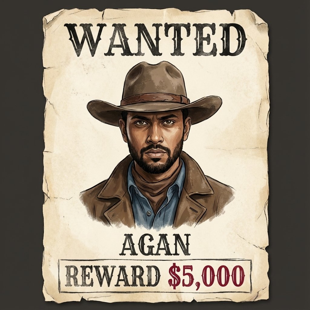 Wanted Poster - Agan AI