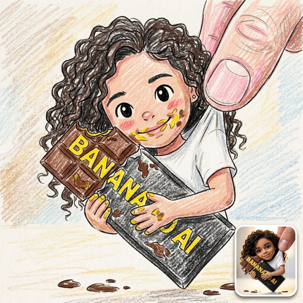 Transform the uploaded photo into a cute childlike crayon (#478)