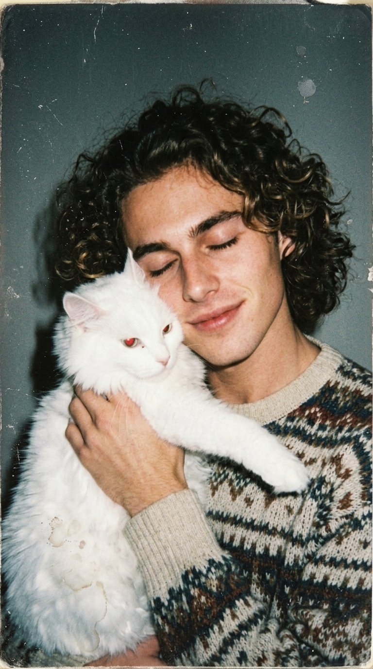 A hyper-realistic 1980s close-up snapshot of the reference subject (#395)