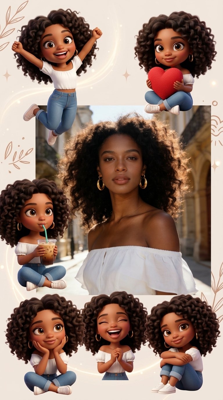Create a highly detailed digital collage featuring the reference (#392)