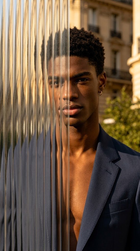 A striking editorial portrait photograph of the person as (#313)