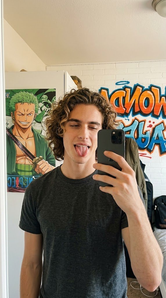 { "prompt": "Vertical mirror selfie the same person from (#287)
