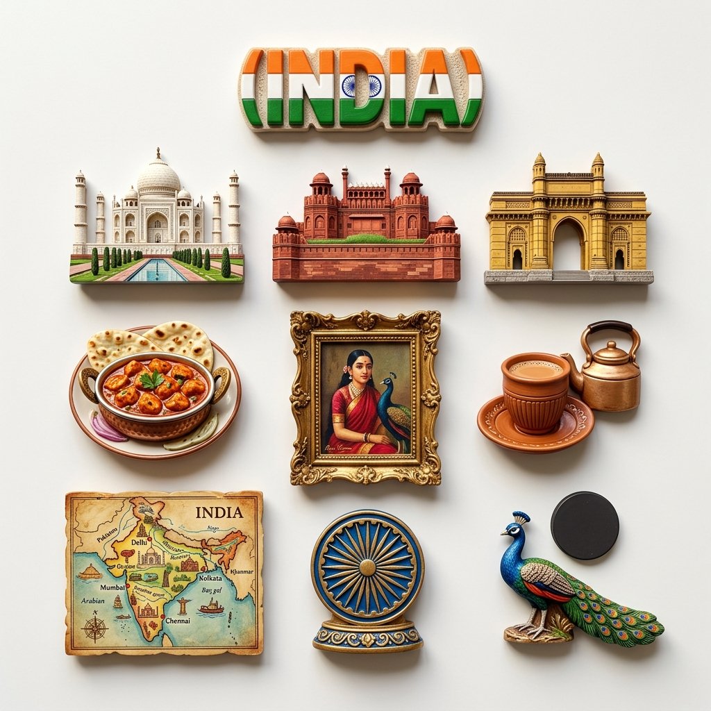 A flat-lay collection of exactly 9 hyper-realistic 3D resin (#284)