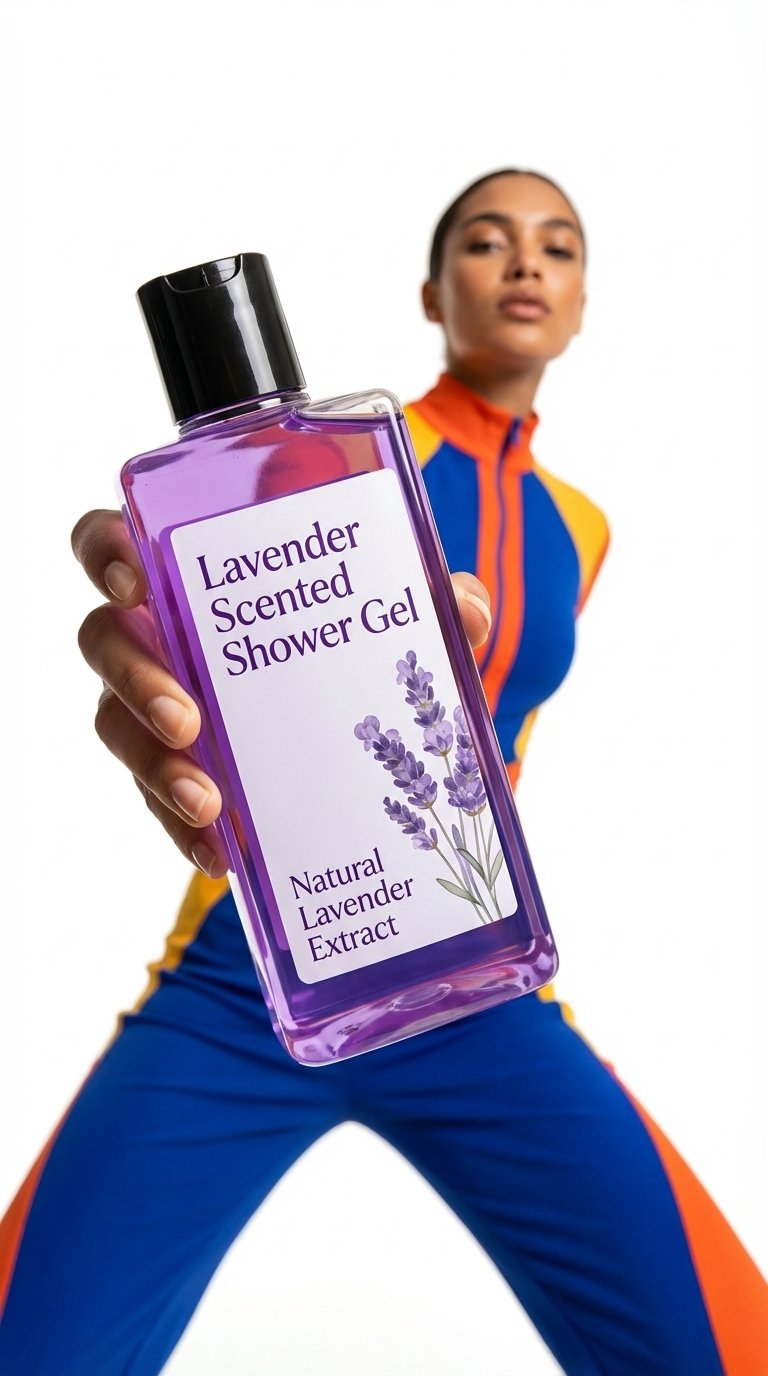 Low-angle fashion campaign photograph of a confident model holding (#217)