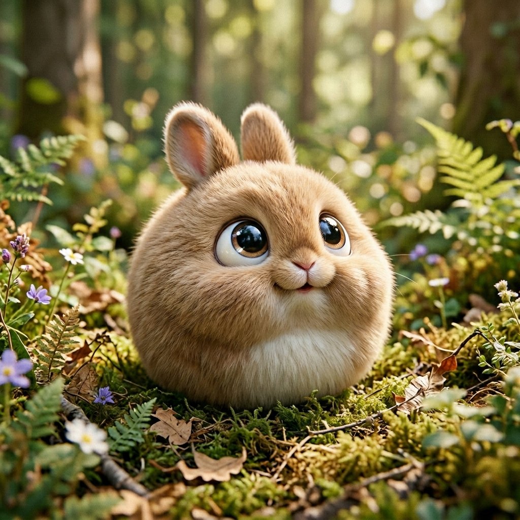 Make a photo of a cute ball-shaped version of (#211)