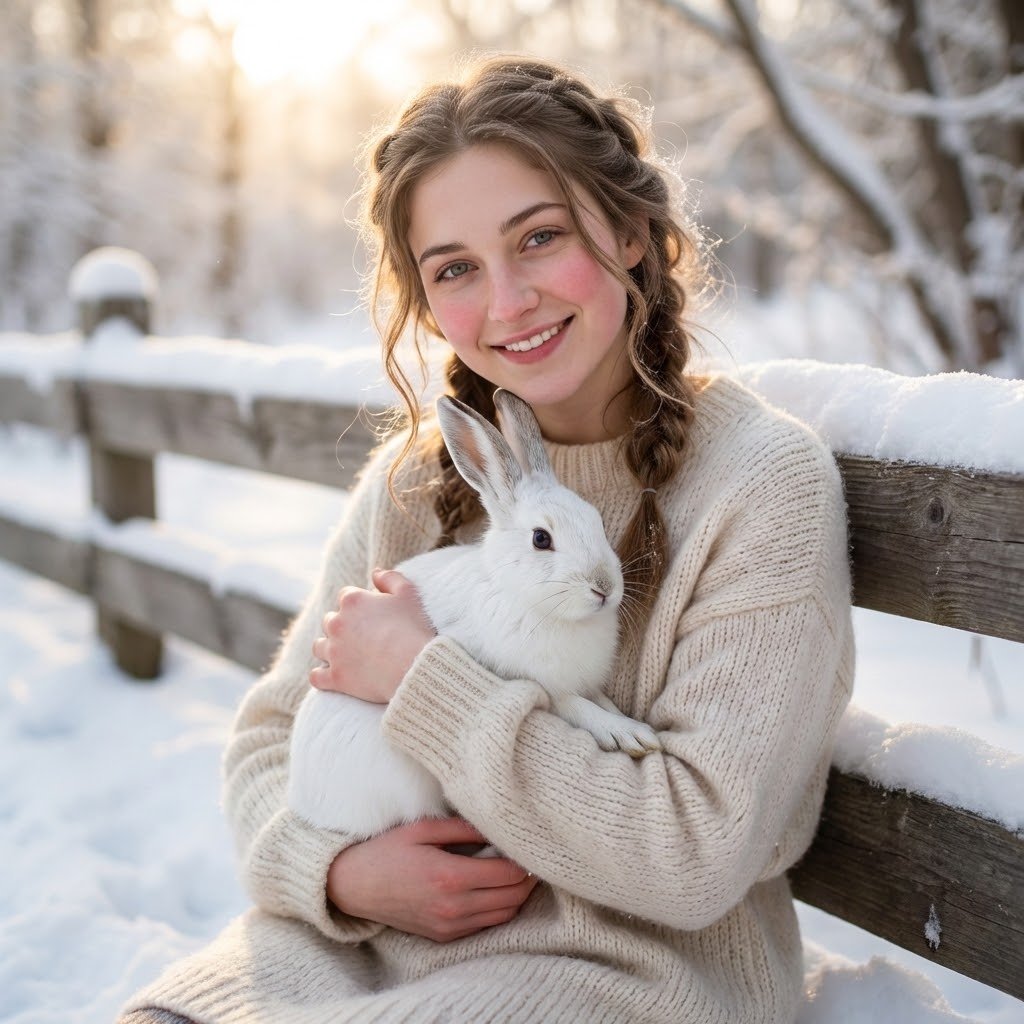 A cozy, intimate winter portrait (#110)