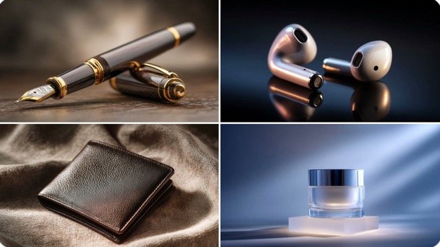 Studio shot of a PRODUCT, elegantly positioned on a (#105)