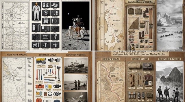 An expedition leader's planning board for JOURNEY / MISSION (#95)