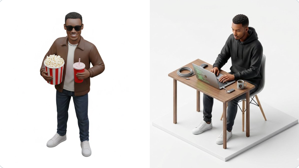 Make a miniature, full-body, isometric, realistic figurine of this (#83)