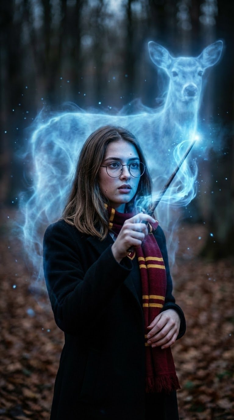 Ultra-realistic portrait of a young woman standing in a (#64)