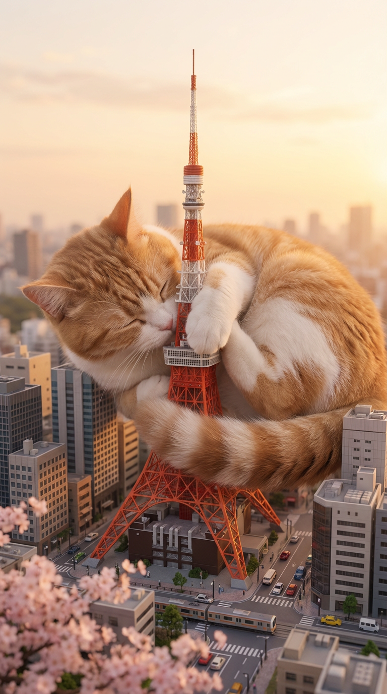 A scene where 【Tokyo Tower】is occupied by a super (#15)