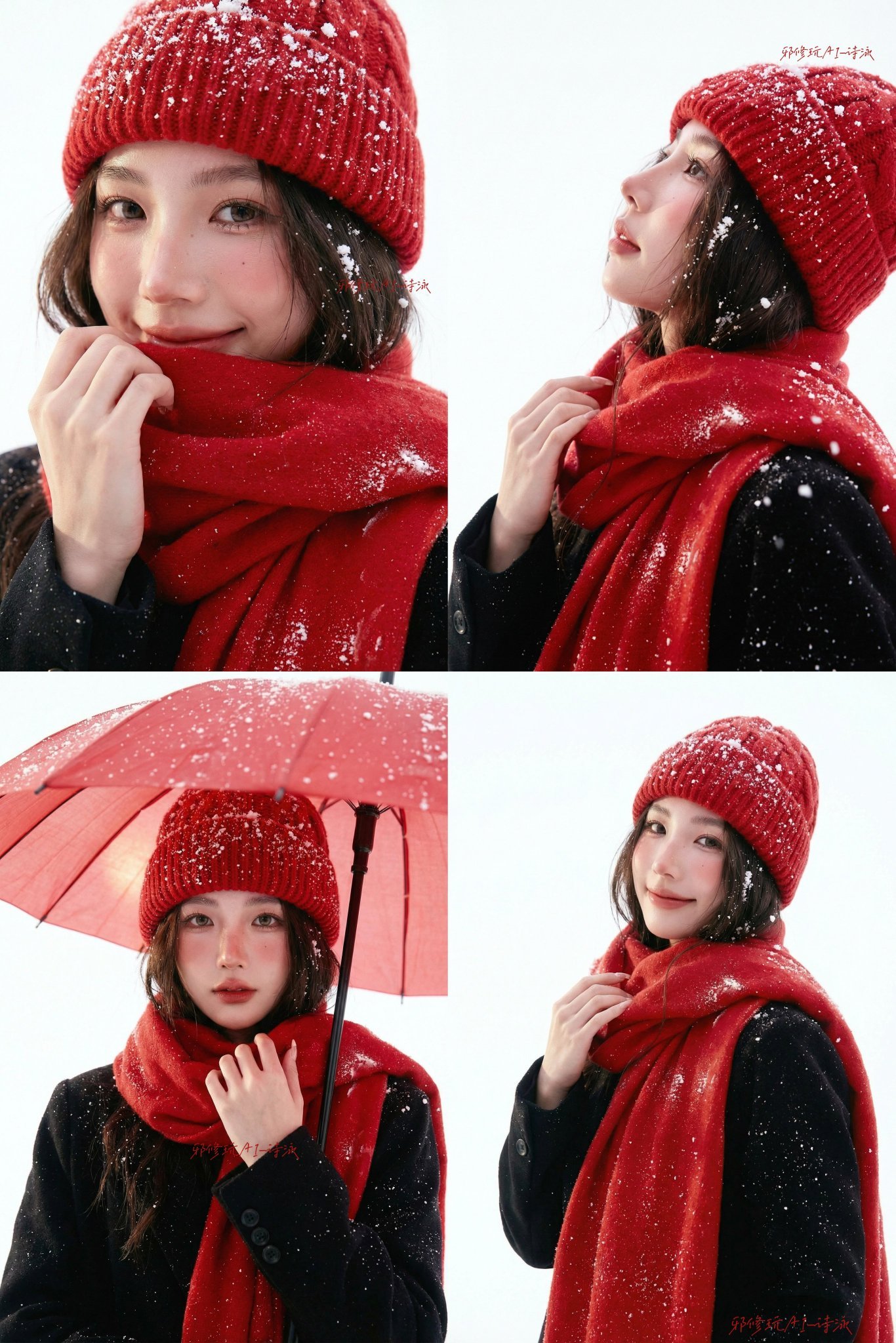 Professional studio portrait photography, Christmas winter theme, w... (#12)
