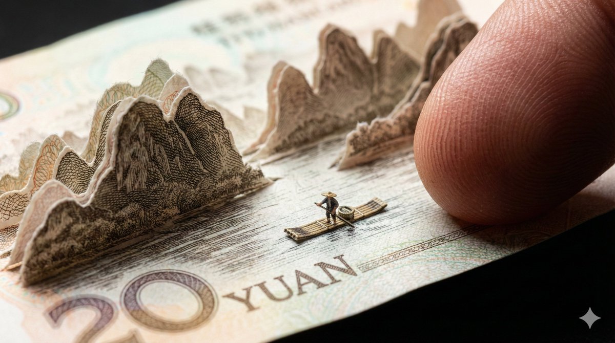 { "prompt": "Subject: Genuine Chinese 20 Yuan Banknote (Guilin (#9)
