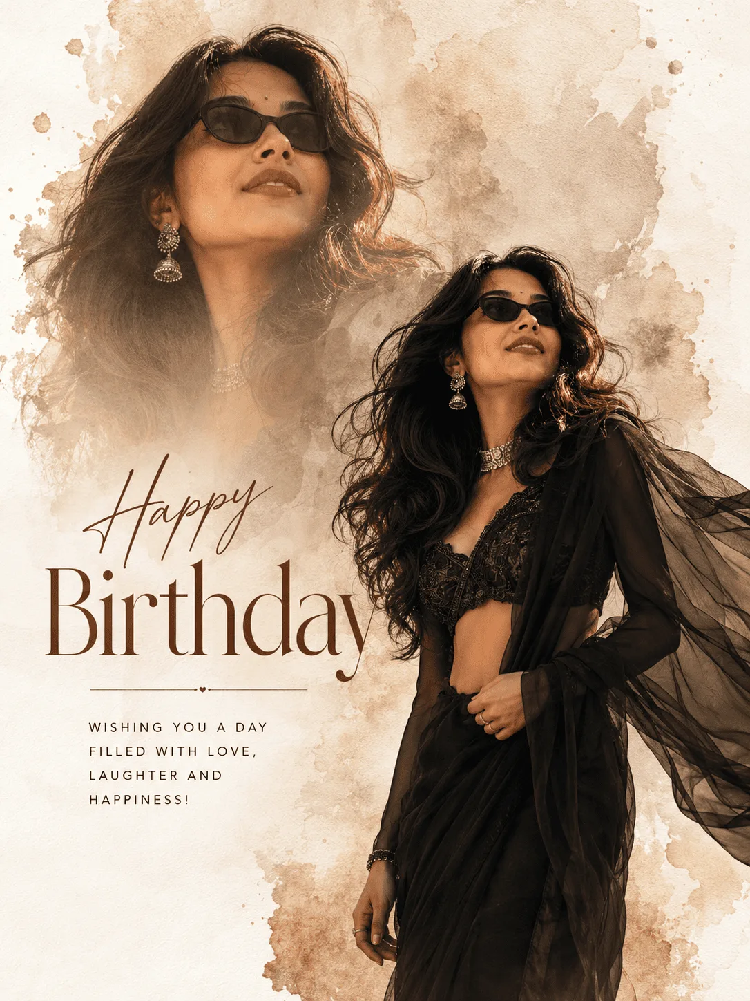 Luxury Birthday Poster AI