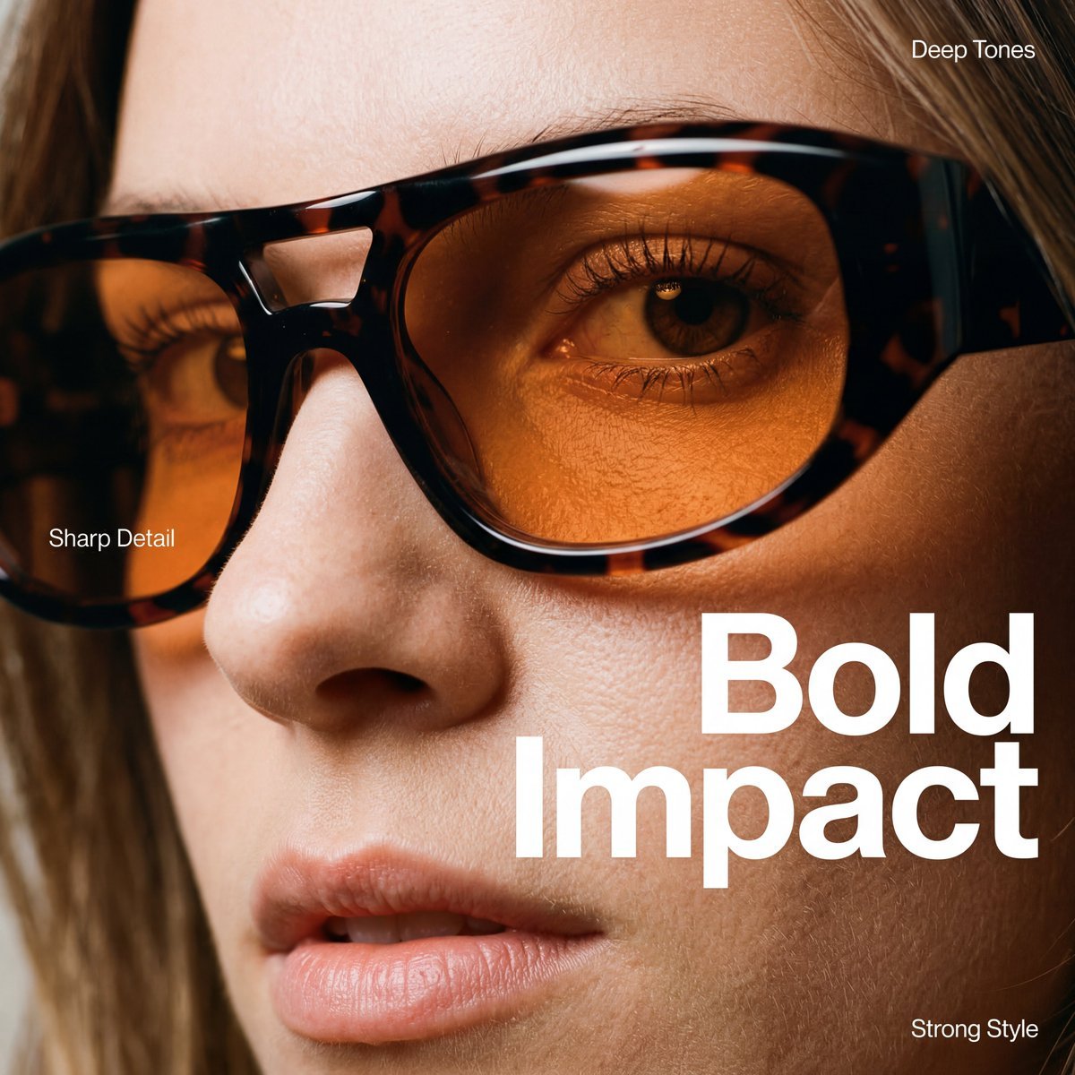 High-Fashion Editorial Portrait with Cinematic Grain (#nb_1438)