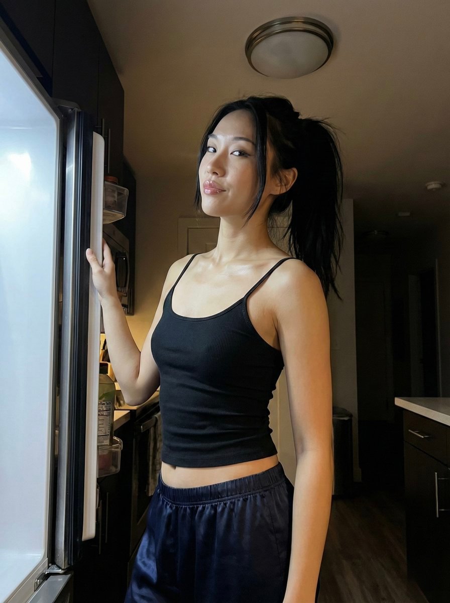 Late Night Kitchen Candid Portrait (#nb_1402)