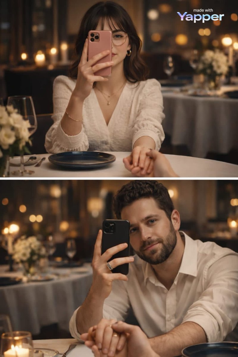 Split-Screen Dinner Date Selfie (#nb_1129)