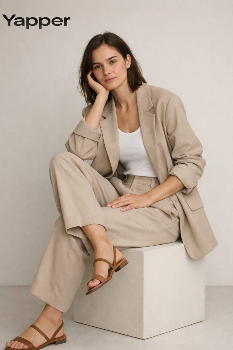 Minimalist Fashion Studio Portrait of a Woman (#nb_1113)