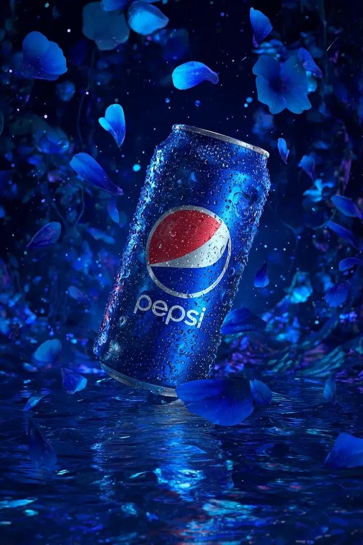 Pepsi Can Floating with Cosmic Petals (#nb_1046)