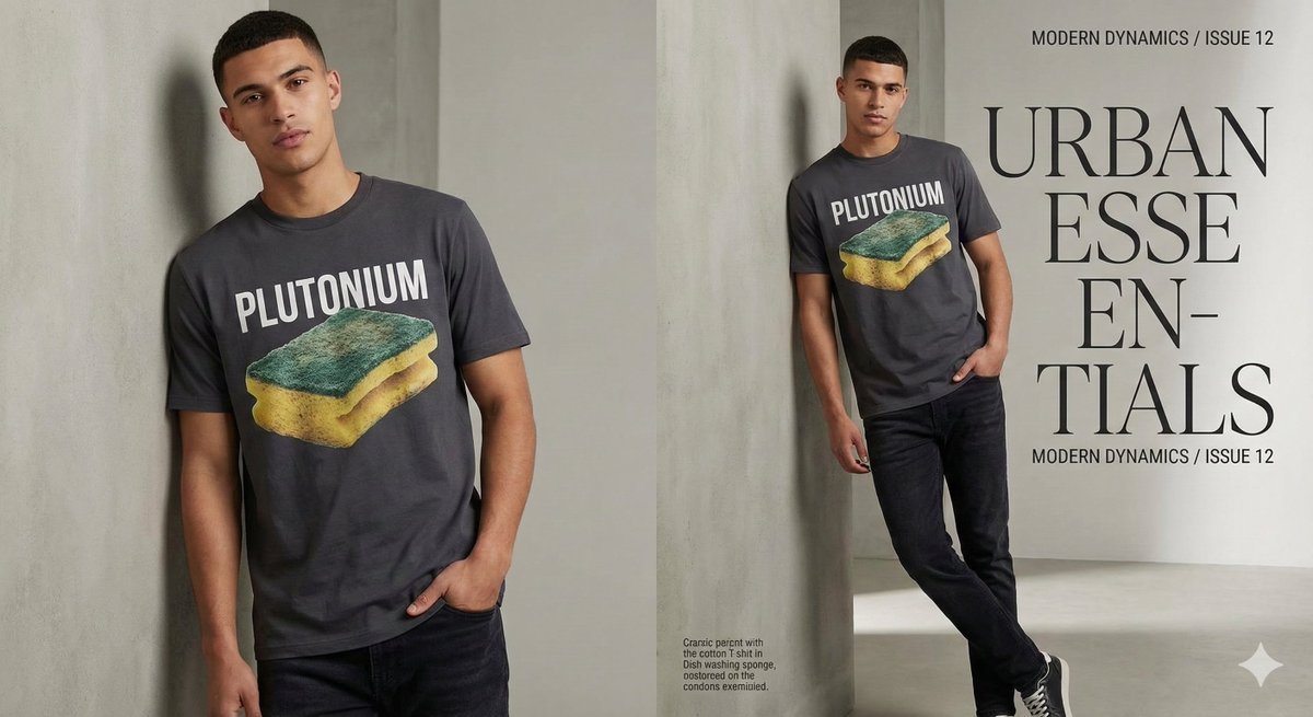 Sponge T-shirt in Fashion Magazine Style (#nb_1004)