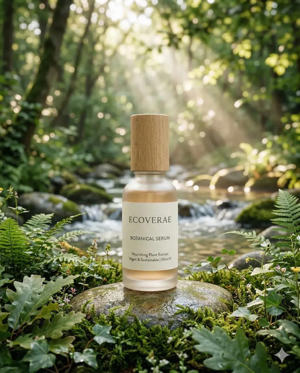 Eco-Friendly Skincare Product in Nature (#nb_990)
