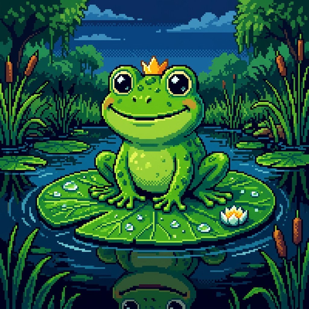 Pixelated Cartoon Animal (#nb_956)