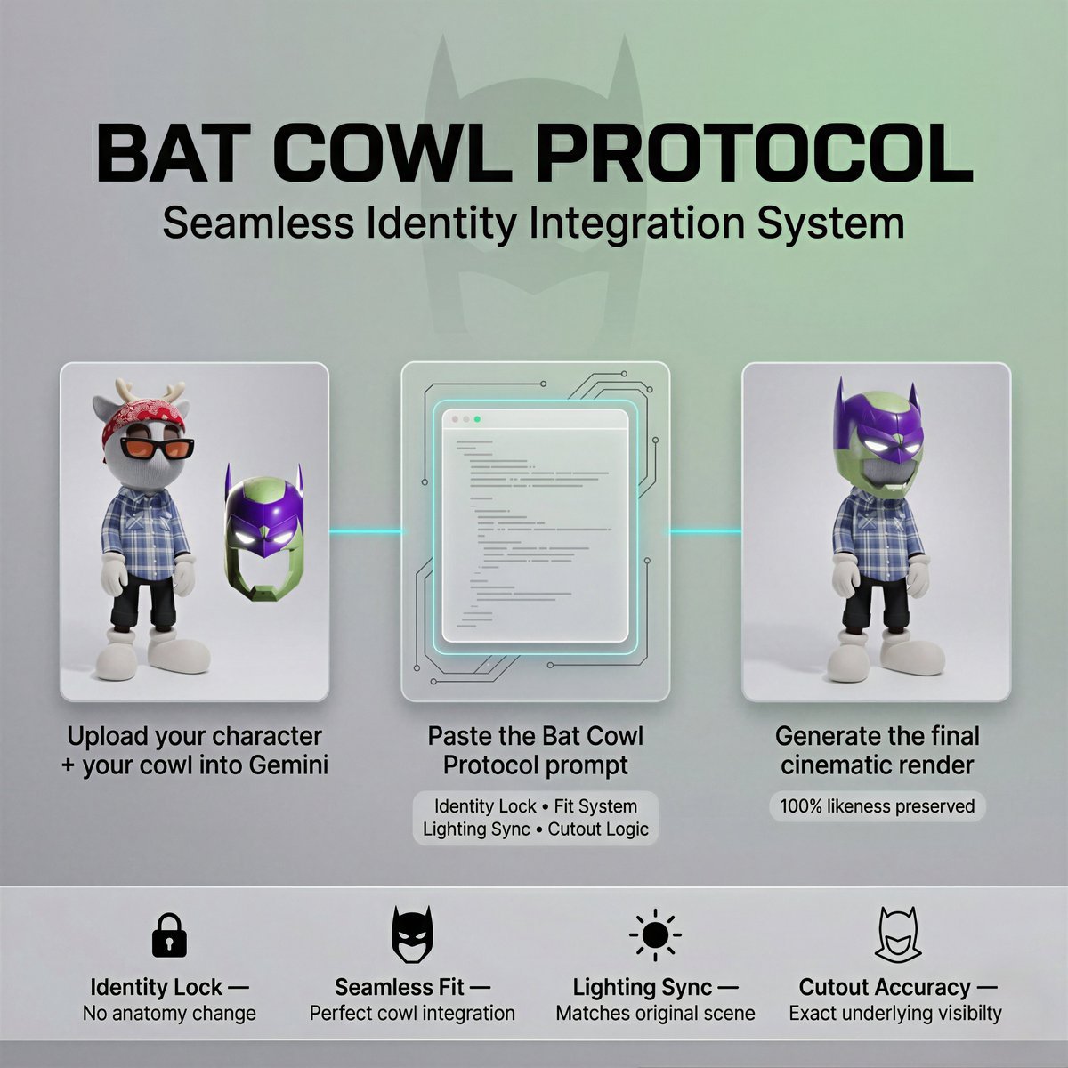 Designer Toy with Custom Bat Cowl (#nb_893)