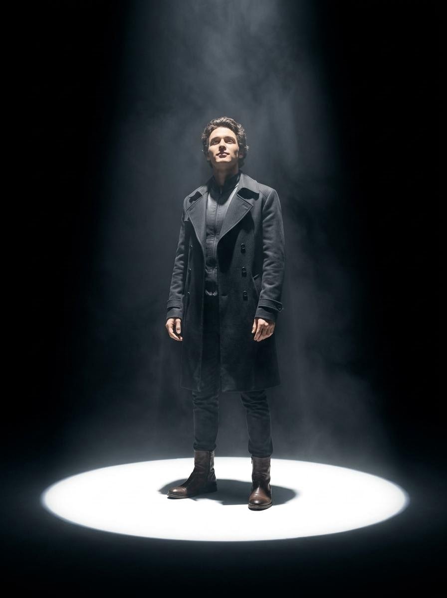 Cinematic Spotlight Portrait (#nb_816)
