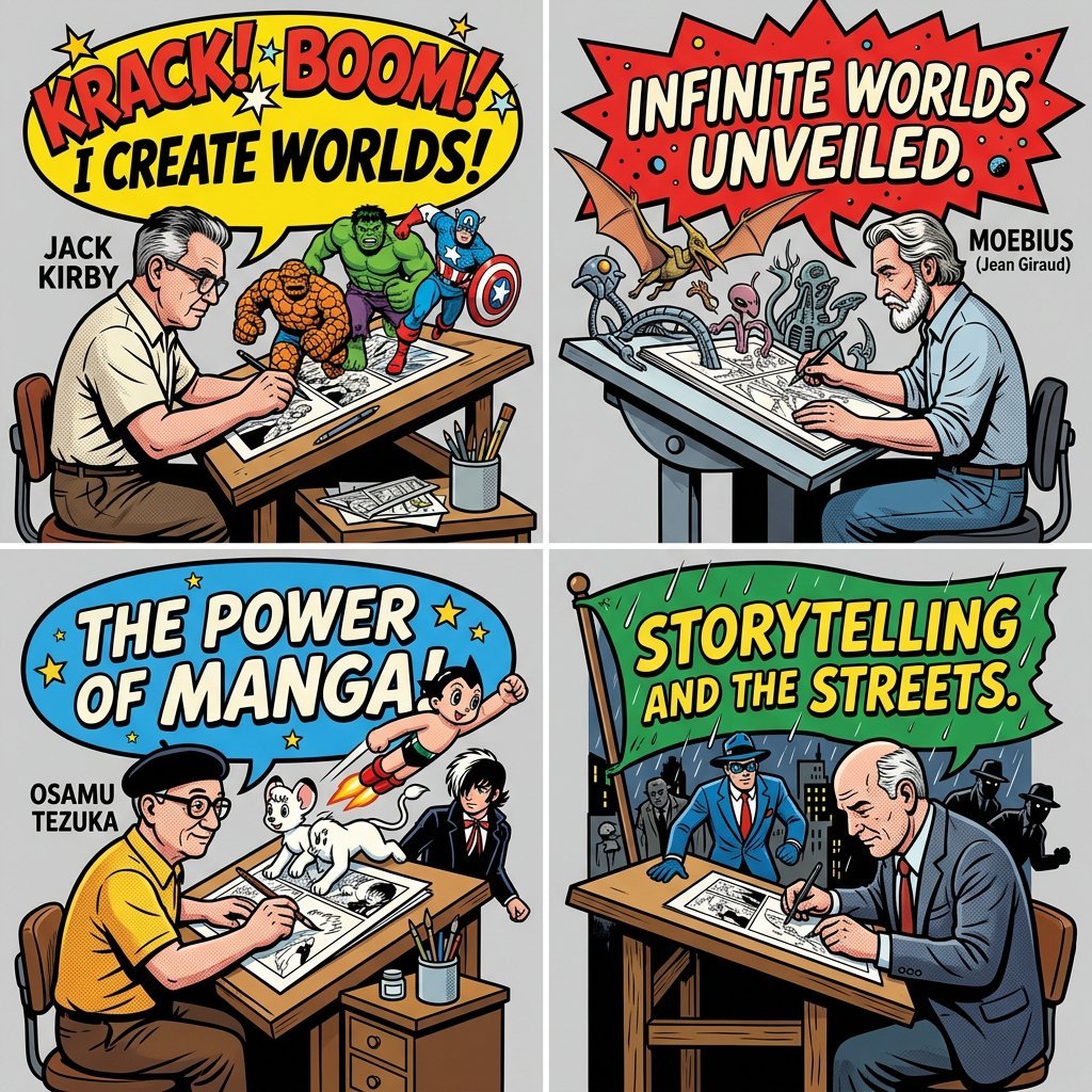 Legendary Comic Artists Diorama (#nb_814)
