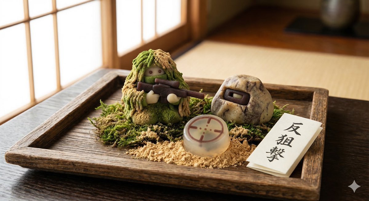 Japanese Wagashi Inspired by Counter Sniping (#nb_696)