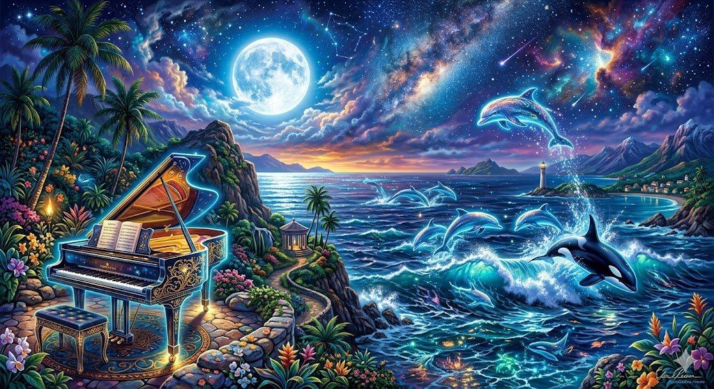 Chopin's Fantaisie-Impromptu with Dolphins and Orcas (#nb_663)