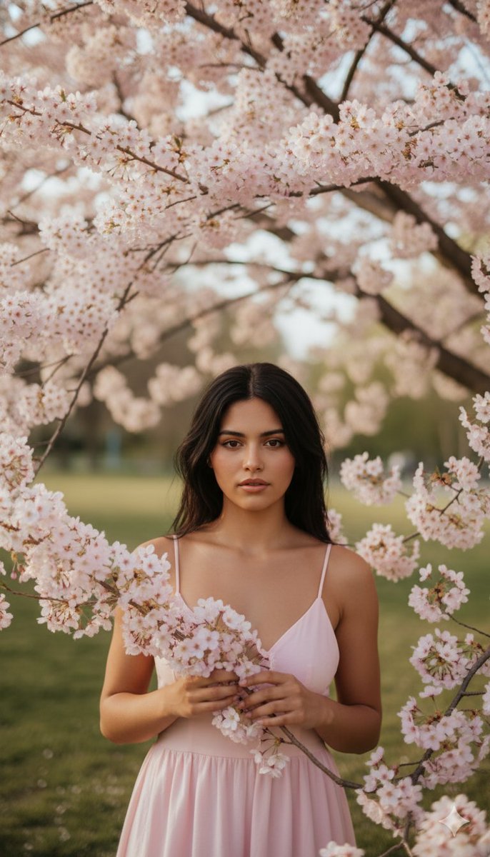Springtime Portrait with Cherry Blossoms (#nb_577)
