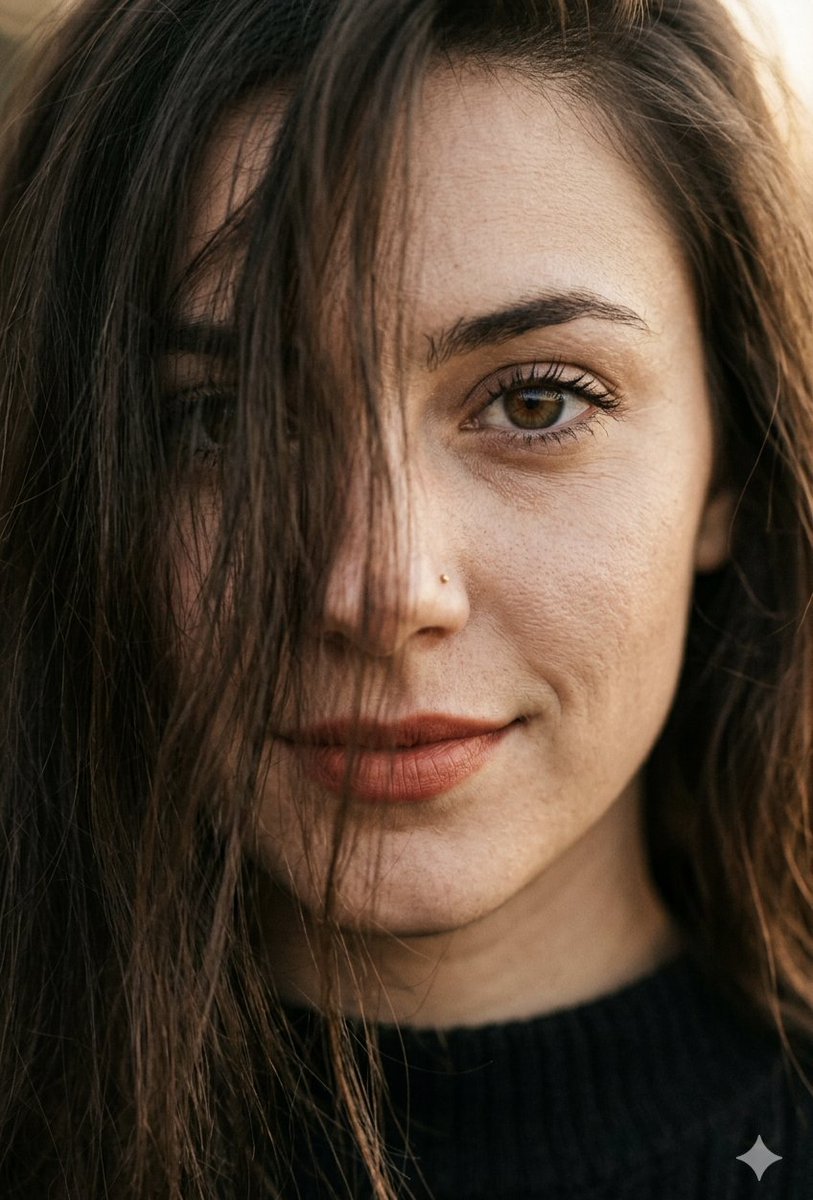 Ultra-Close-Up Macro Portrait of a Woman (#nb_533)
