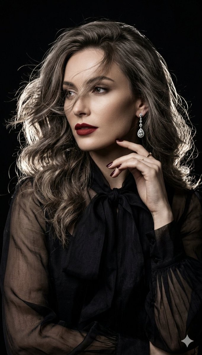 Cinematic High-Fashion Portrait of a Sophisticated Woman (#nb_479)