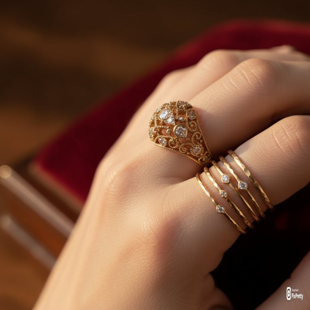 Macro Product Shot: Jewelry on Elegant Model (#nb_457)