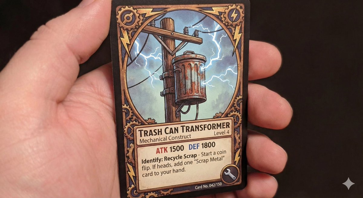 Pole-Mounted Transformer Trading Card (#nb_398)