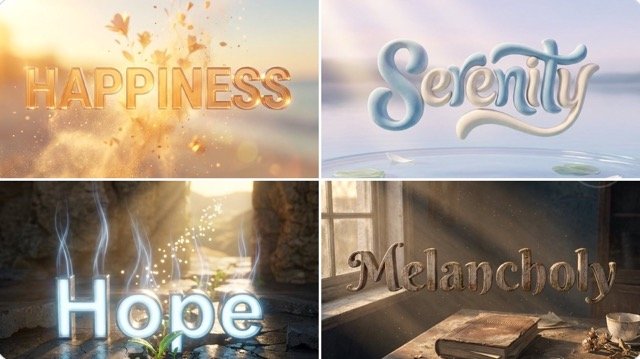 Expressive Typography in 3D Environment (#nb_171)