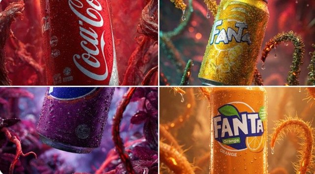 Fanta Can in Infernal Forest, Cinematic Macro Shot (#nb_119)