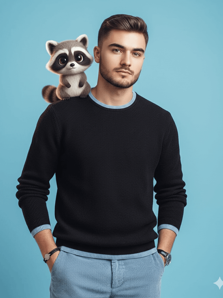 A Man and His Raccoon Companion (#pp_165)