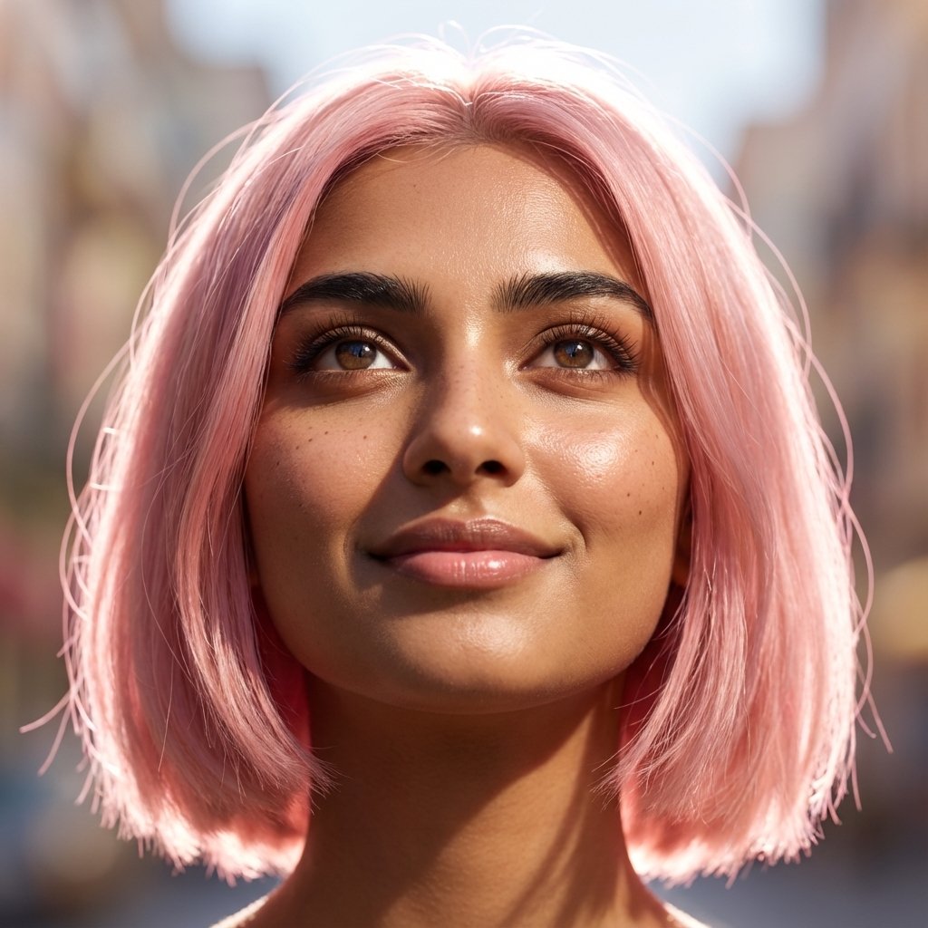 Pink Hair - Saaral AI