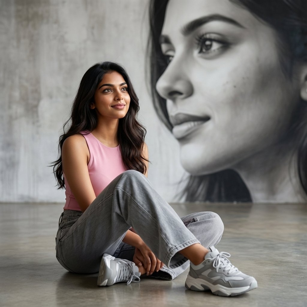 Artistic Seated - Sahitya AI