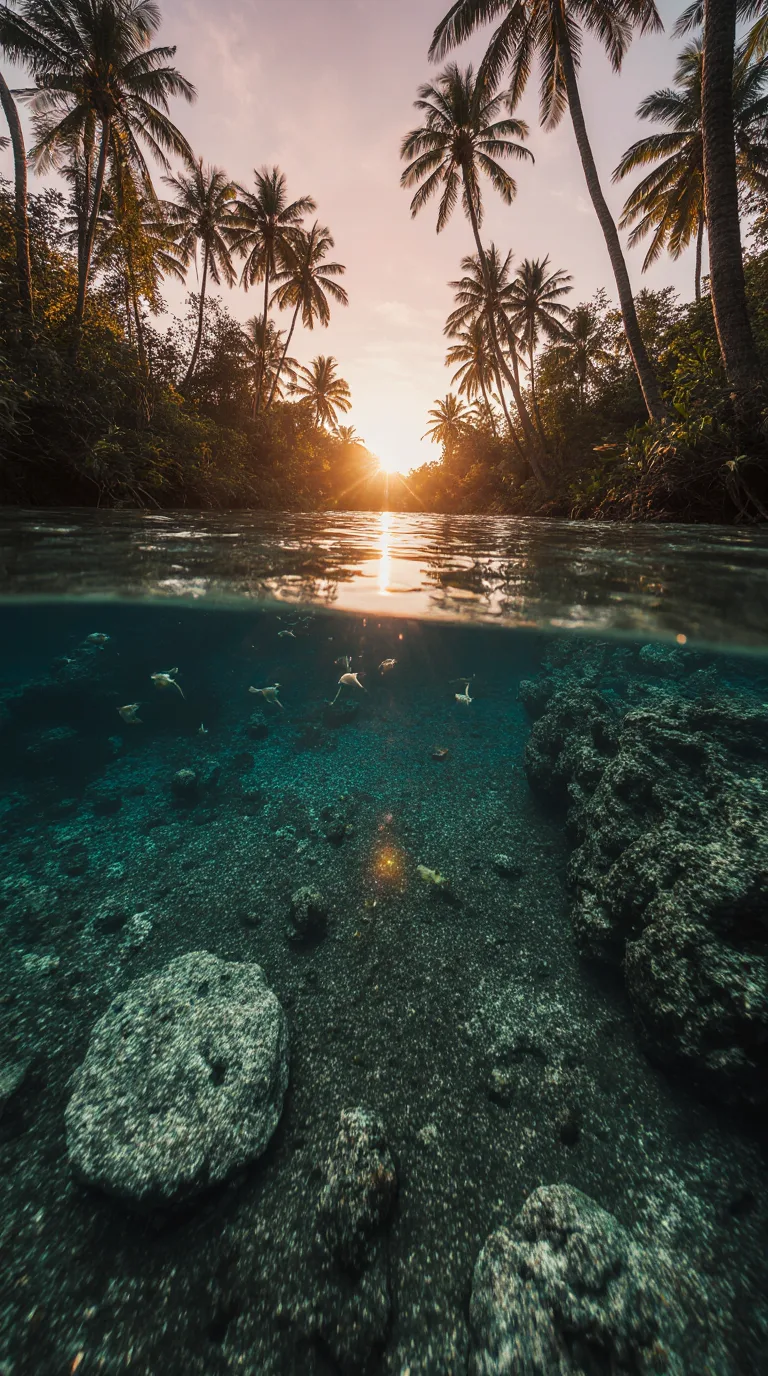 Tropical River Scene