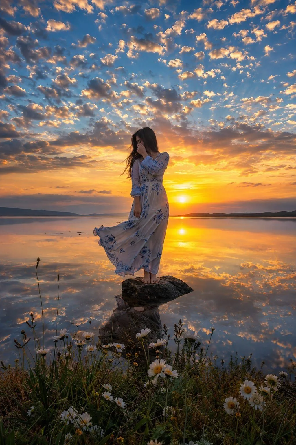 Ultra Realistic Sunset + River Moments Photo Prompt