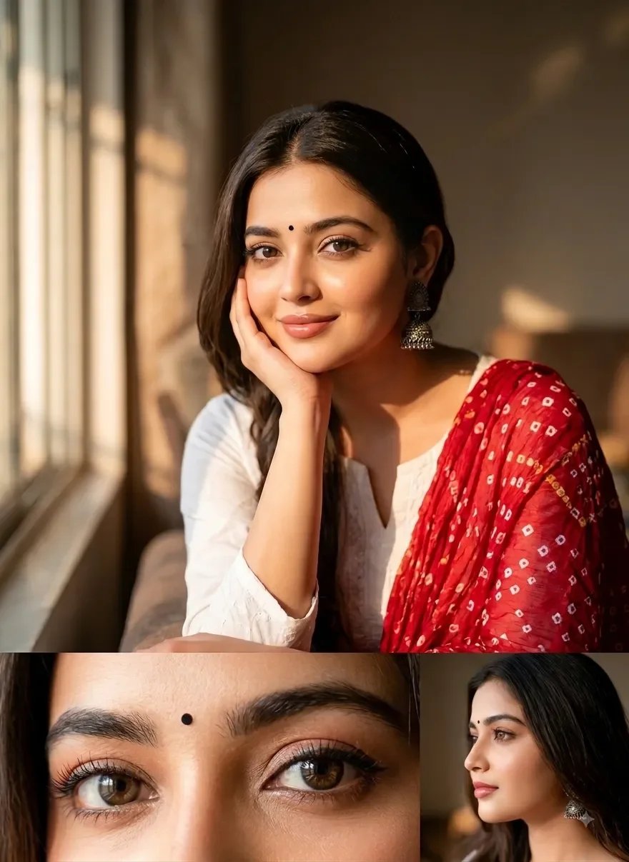 Cinematic Indian Woman Portrait