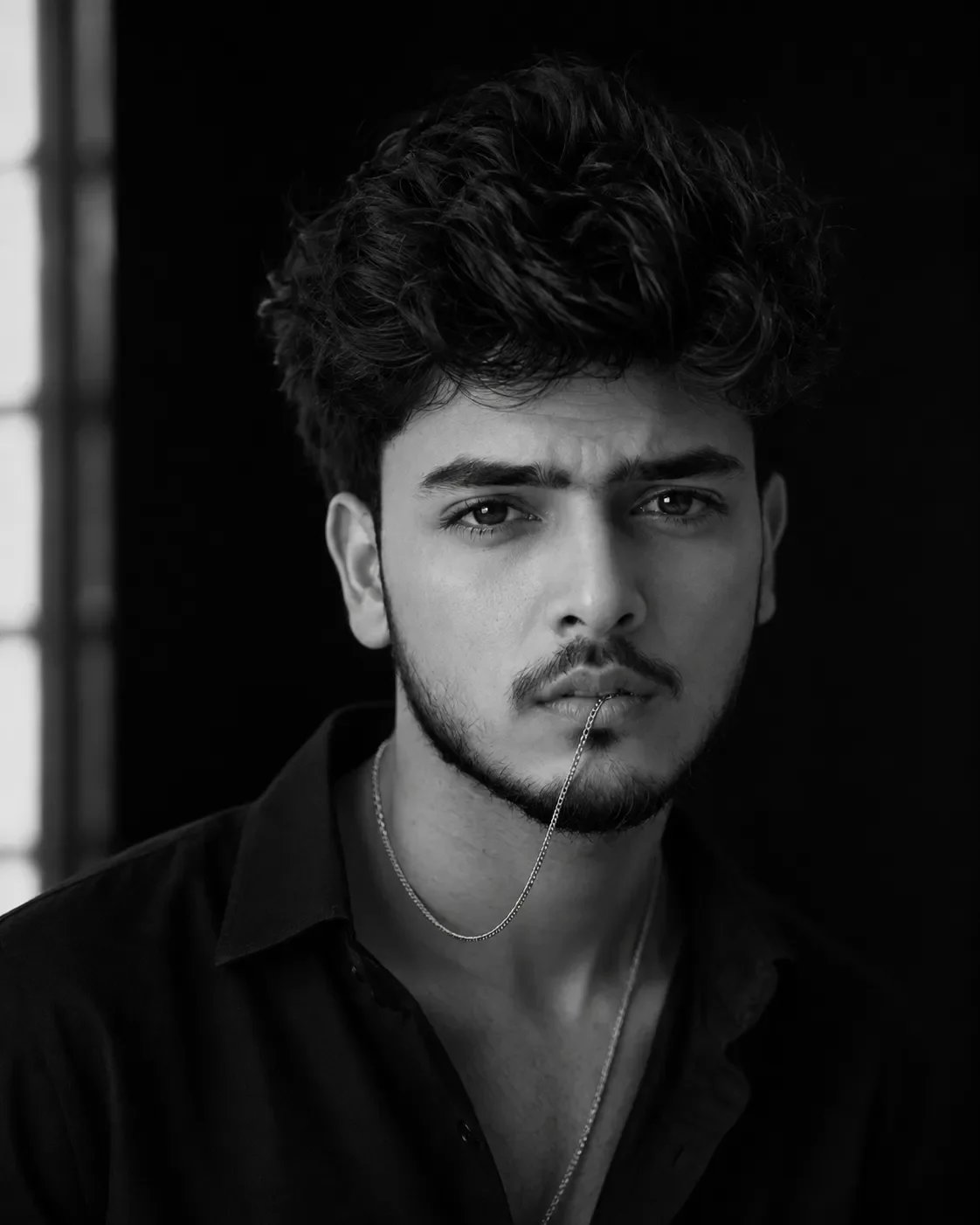 Cinematic Monochrome Portrait