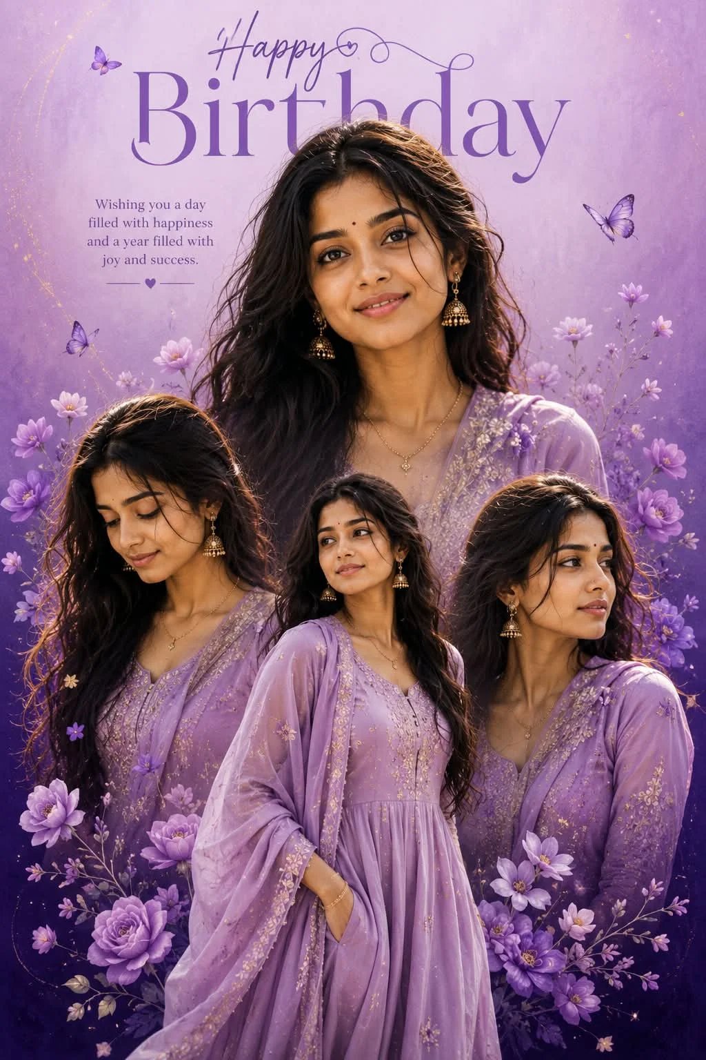 Dreamy Birthday Card Collage