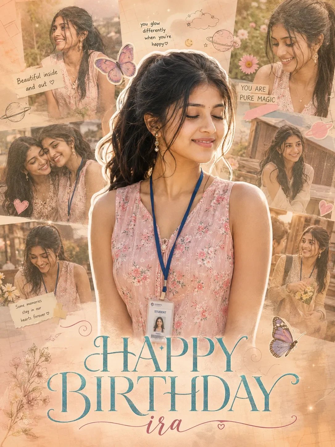 Dreamy Birthday Collage Poster