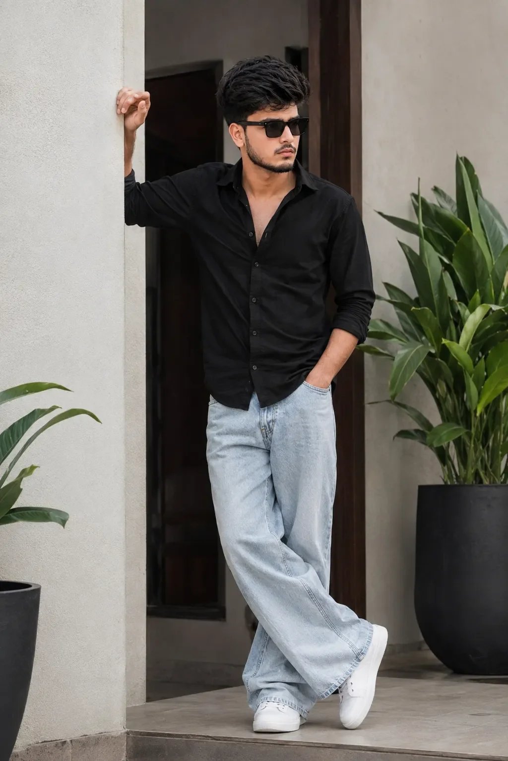 Fashion Portrait of Young South Asian Boy