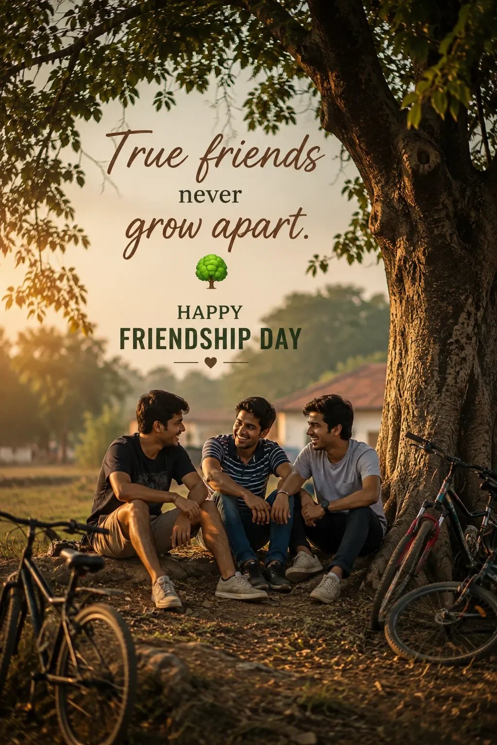Friends under a tree